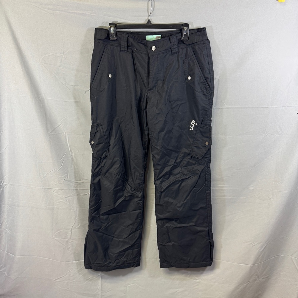 Orage Pants Womens Large Black Snow Ski Snowboard Insulated Cargo Winter